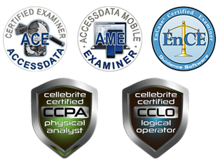 Cybercorp Forensics | Cyber Forensics Sacramento | Certifications